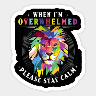 autism lion awareness month Sticker